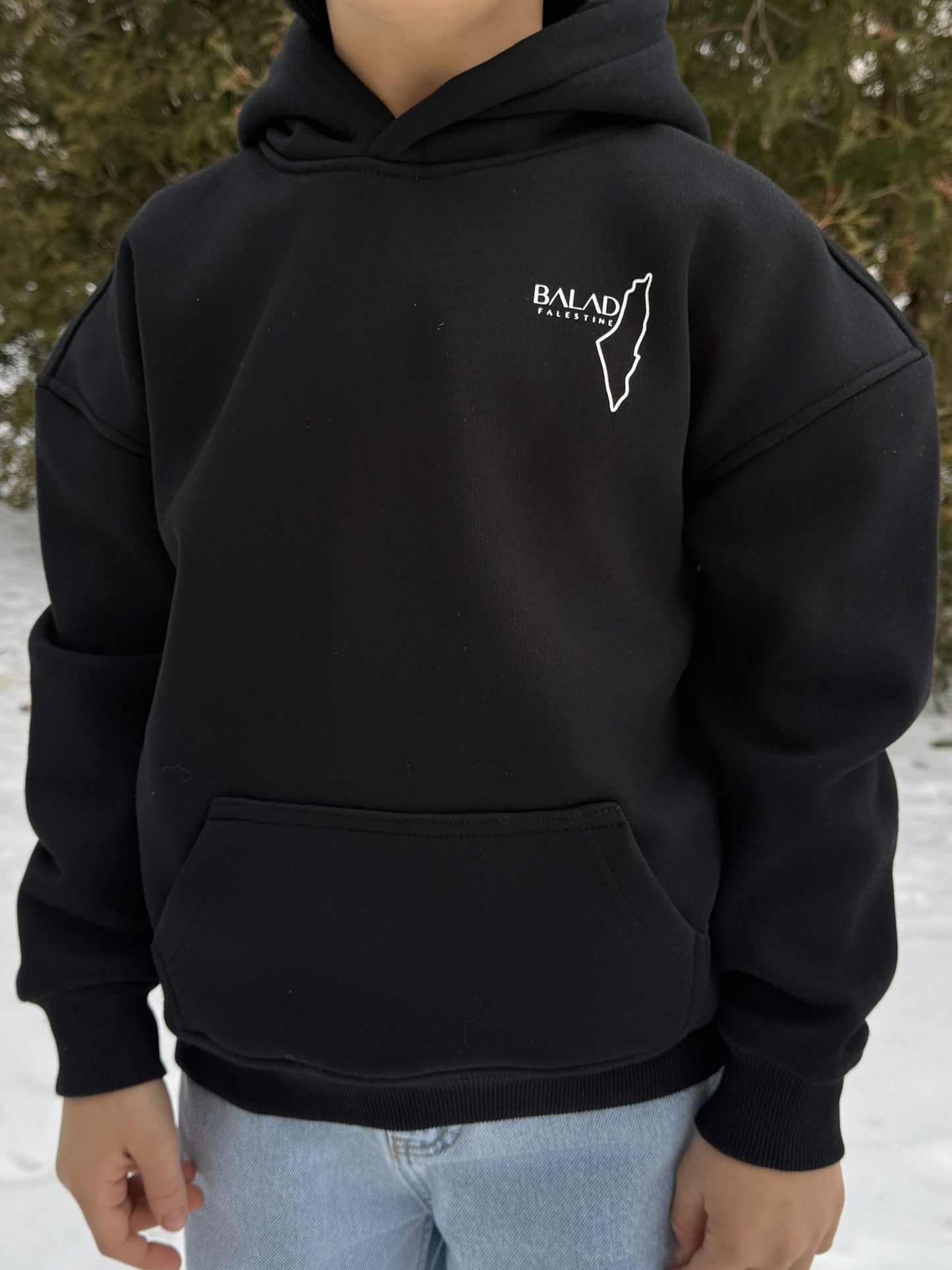 Kids Oversized Hoodie - Black