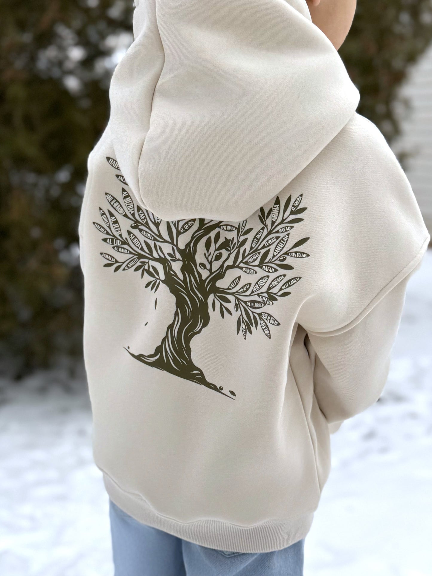 Kids Oversized Hoodie - Off White